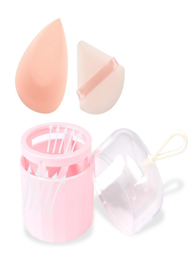Banidy Toiletry Sponges Set Blender Beauty Sponge with Holder Makeup Blender Flawless for Foundation, Liquid,Facial Makeup Tools Beauty Gift Set - Image 1